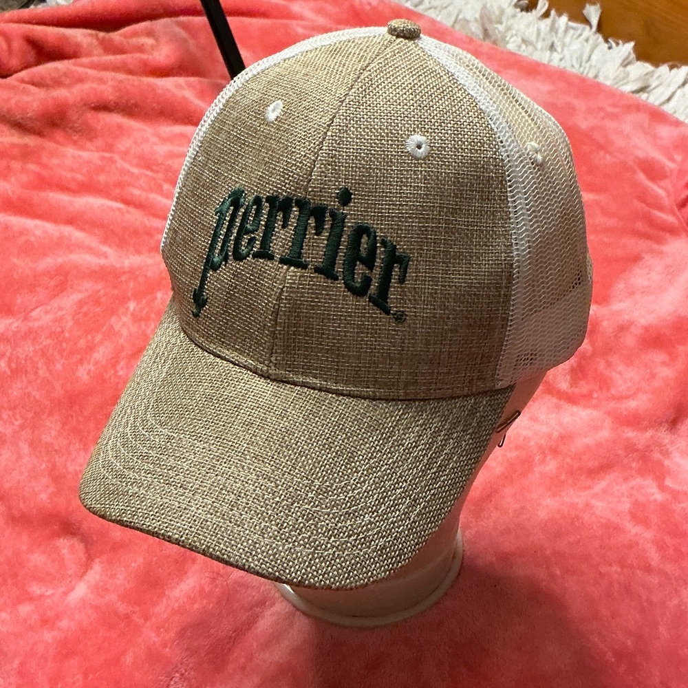 Perrier Tan and White Mesh Cap